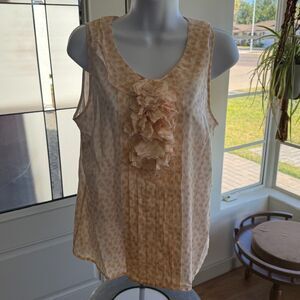 J. Crew Ruffle Blouse Sleeveless 6